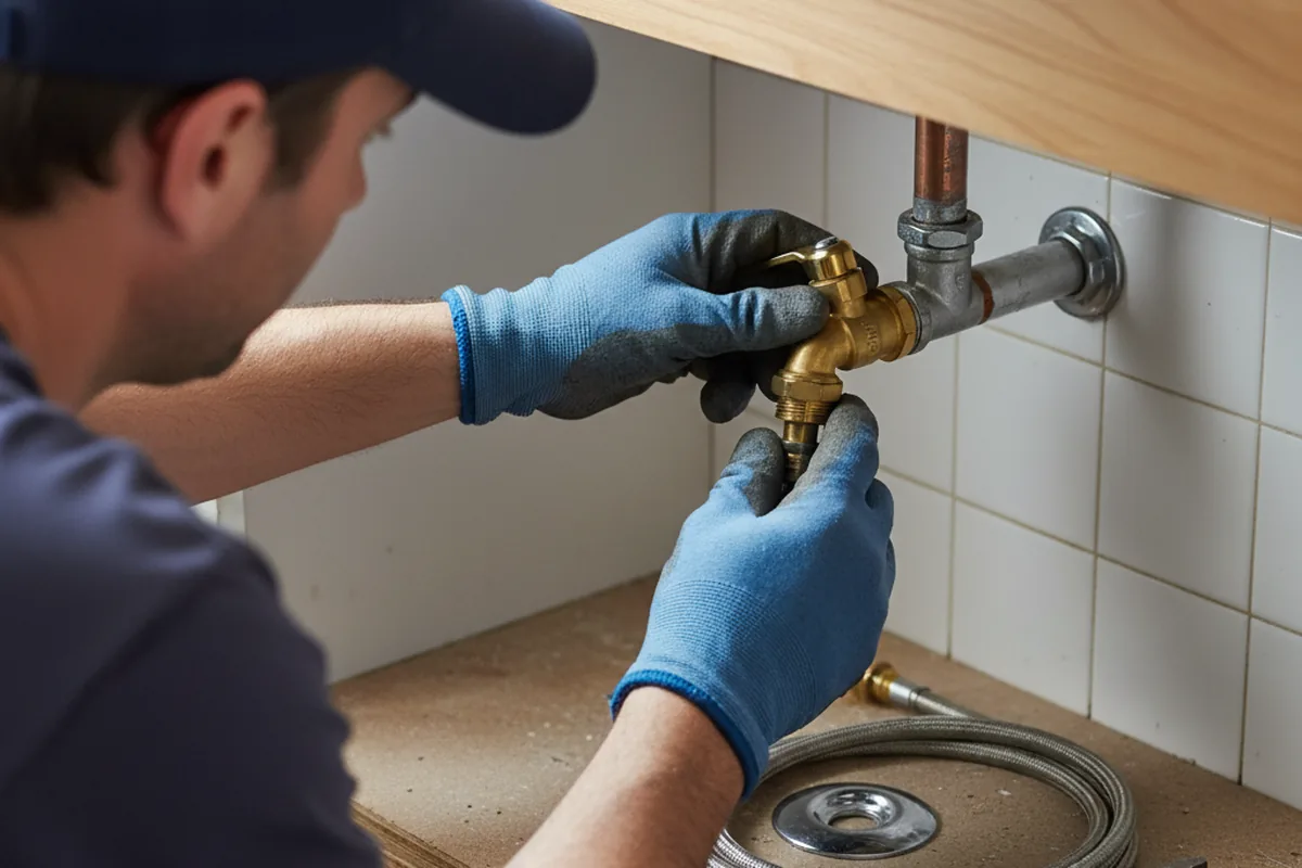 Shutoff valve and fitting work during Faucet and Fixture Repair in Haddon Heights